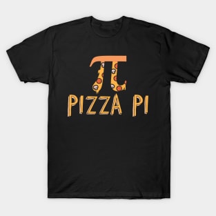 Cute & Funny Pizza Pi Pizza Pie Math Joke Pun T-Shirt